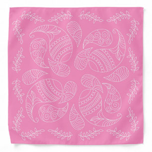 Henna Design Persian Pink Bandana [15]