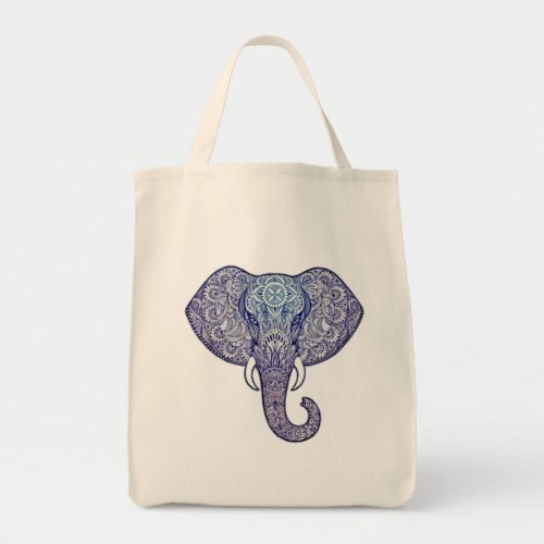 Henna Elephant Art Tote Bag