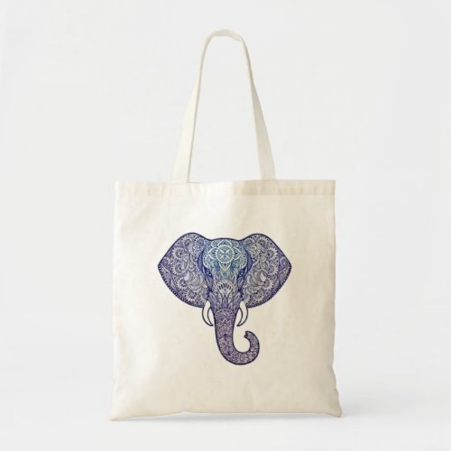 Henna Elephant Art Tote Bag