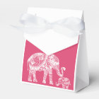 Blue Elephant Themed Baby Shower Favor Box Ribbon | Zazzle.com