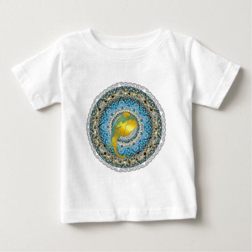 Henna Elephant Mandala Ganesha Mindfulness Gifts Baby T_Shirt