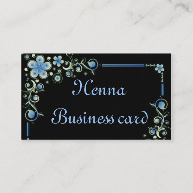 Henna fl Business card (Front)