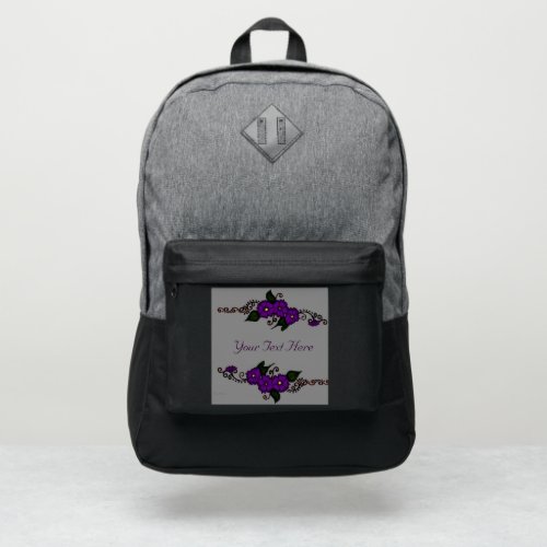Henna Flower Purple Nike Backpack
