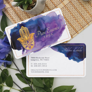 Henna Hamsa Wellness Holistic Decorative Hand Business Card