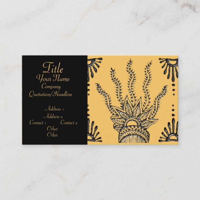 Henna Hand Business Card (Front)