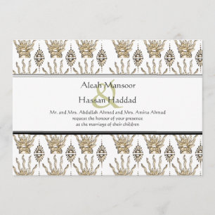 Henna Hand (Golden) (Wedding) Invitation