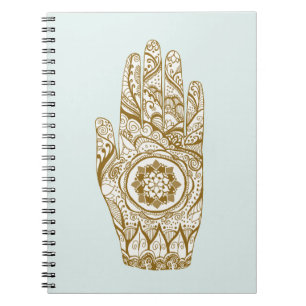 Henna Hand Lotus Notebook