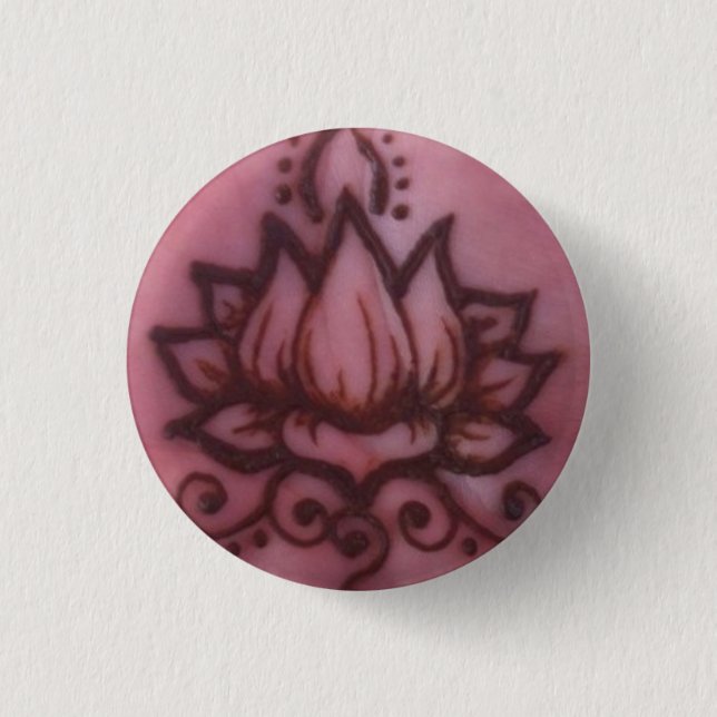 Henna Hand Lotus Pin (Front)