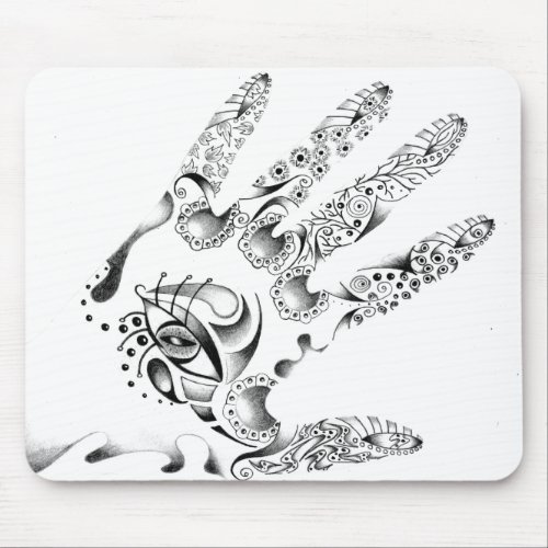 Henna Hand Mousepad