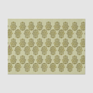 Henna Hand of Hamsa (Golden) Tissue Paper