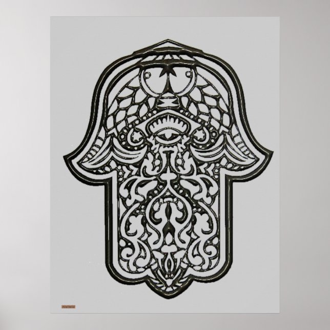 Henna Hand of Hamsa (Original) Poster (Front)