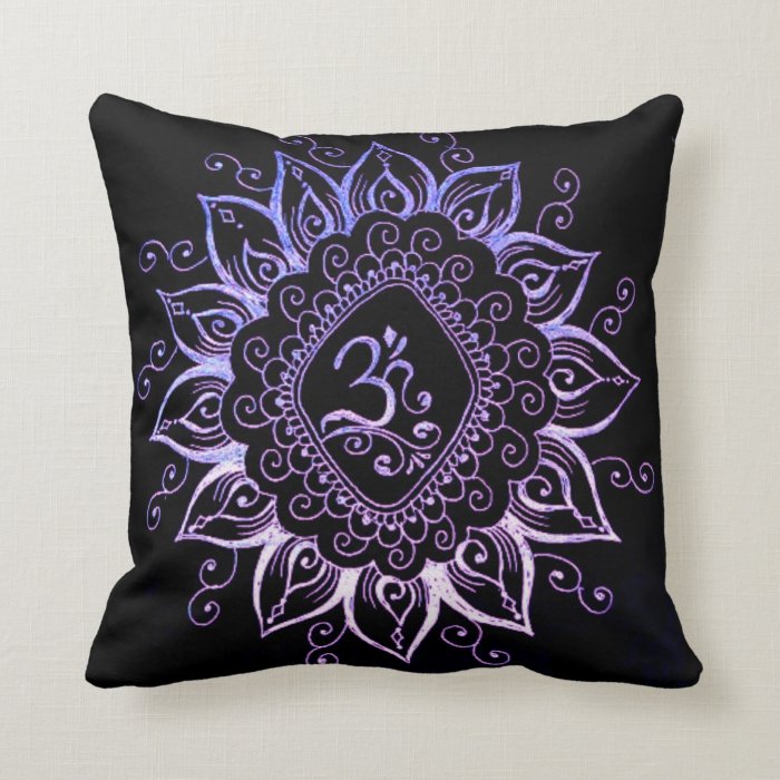Henna Hindu Symbol pillow