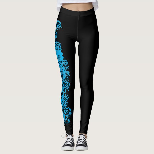HENNA INSPIRED RIBBON LEGGINGS (Front)