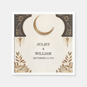 Henna Islam Nikah Arabic Walima Muslim Wedding Napkins