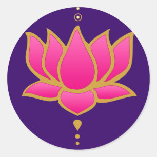 Henna Lotus Pink Sticker