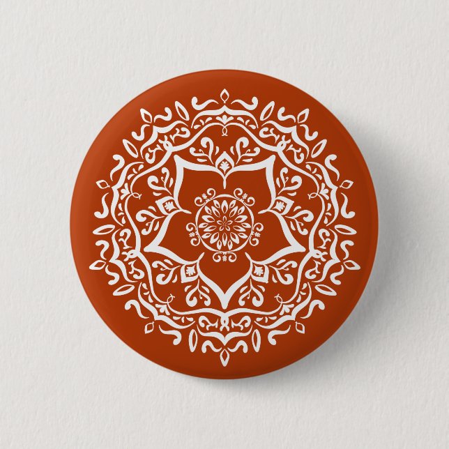 Henna Mandala Button (Front)