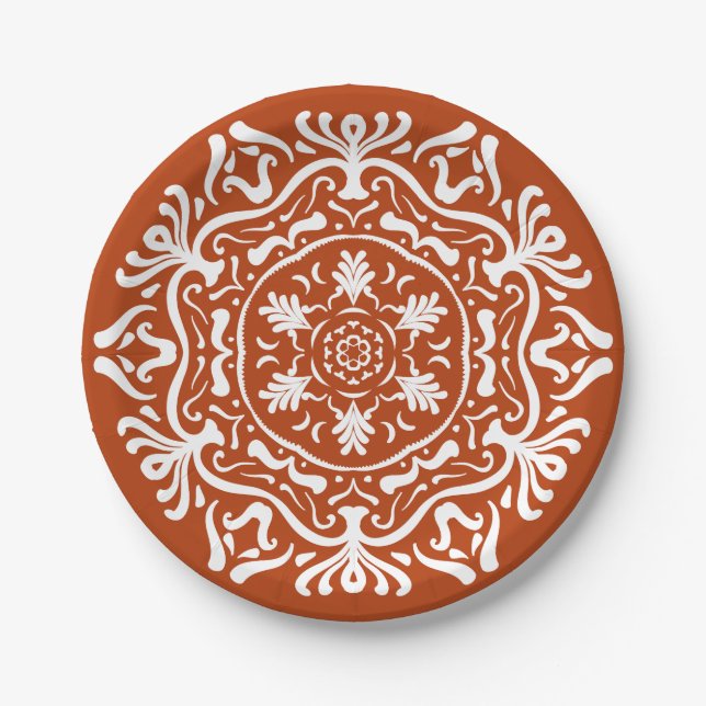 Henna Mandala Paper Plates (Front)
