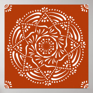 Henna Mandala Poster