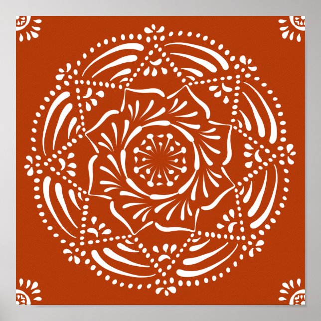 Henna Mandala Poster (Front)