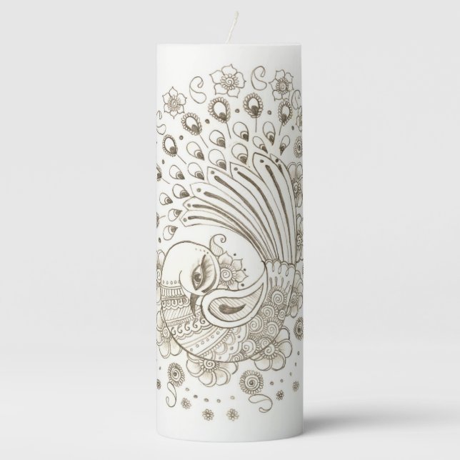 Henna mehndi candle (Front)
