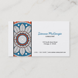 Henna Mehndi Consultant Business Card
