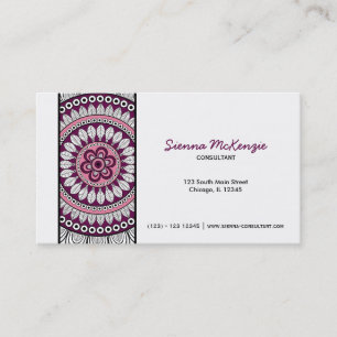 Henna Mehndi Consultant Business Card