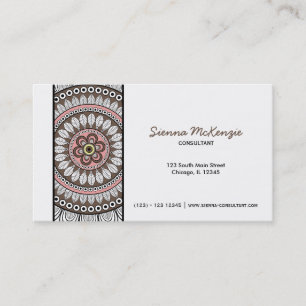 Henna Mehndi Consultant Business Card