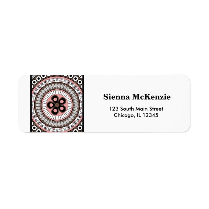 Henna Mehndi Custom Return Address Labels