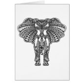 Henna Mehndi Decorated Indian Elephant (Front)