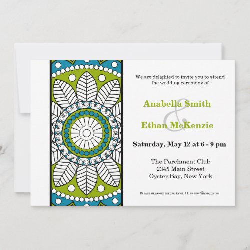 Henna Mehndi Wedding Invitation