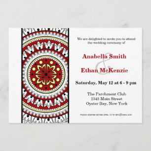 Henna Mehndi Wedding Invitation