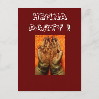 Henna Party Invitations