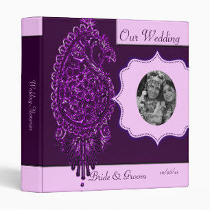 Henna Peacock (Wedding) (Violet) Binder