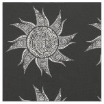 Henna-style Sun Tattoo Thunder_Cove  Fabric