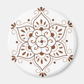 Henna Tattoo Mandala Magnet