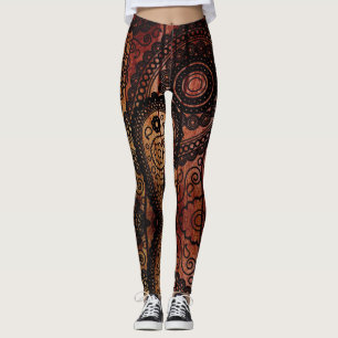 Henna Tattoo - Power Yoga Leggings