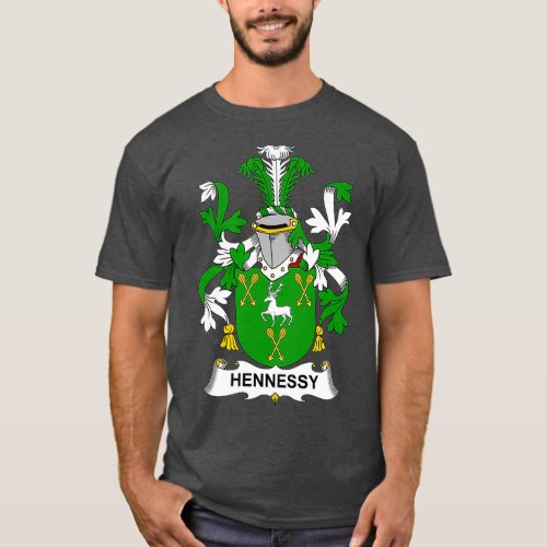 Hennessy Coat of Arms  Family Crest T_Shirt