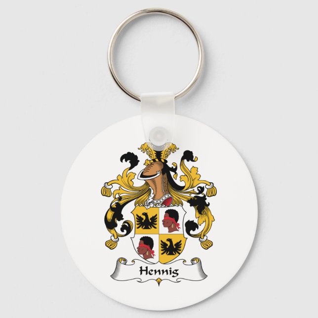 Hennig Family Crest Keychain (Front)