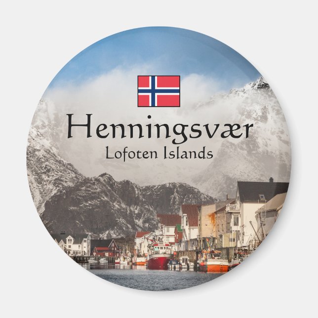 Henningsvaer Lofoten Magnet (Front)