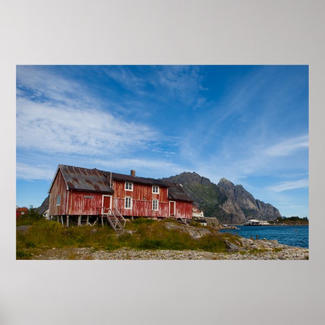Henningsvær - Lofoten - Norway Poster (Front)