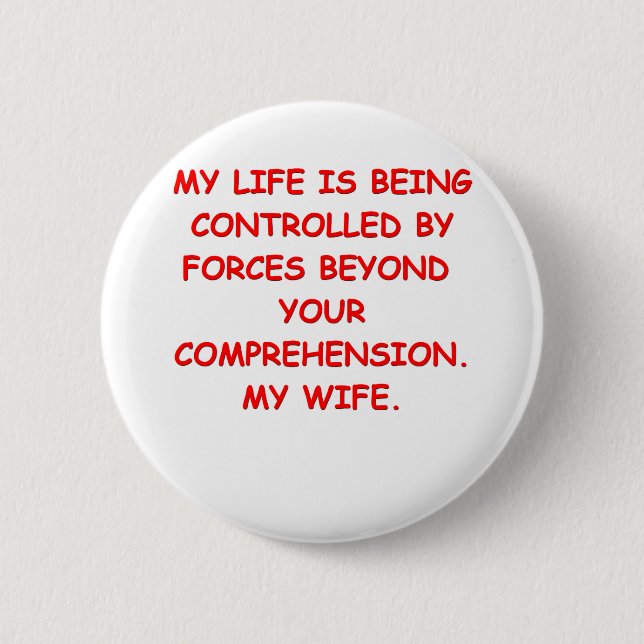 henpecked button (Front)