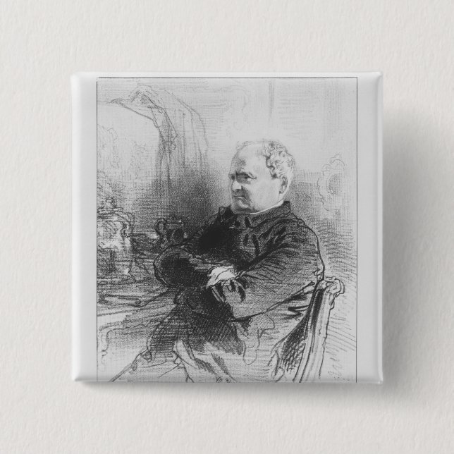 Henri Bonaventure Monnier Pinback Button (Front)