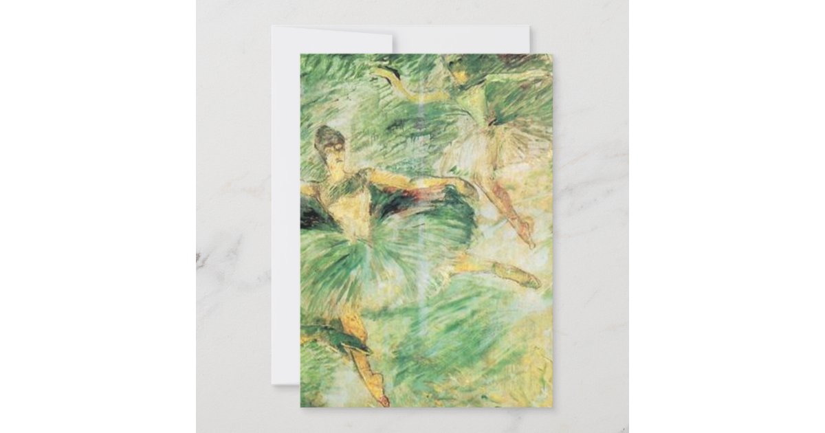 Henri De Toulouse Lautrec Ballet Dancers Invitation | Zazzle