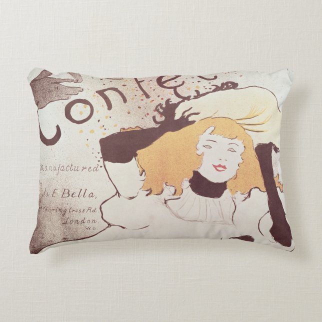 Henri de Toulouse-Lautrec | Confetti, 1893 Decorative Pillow (Front)