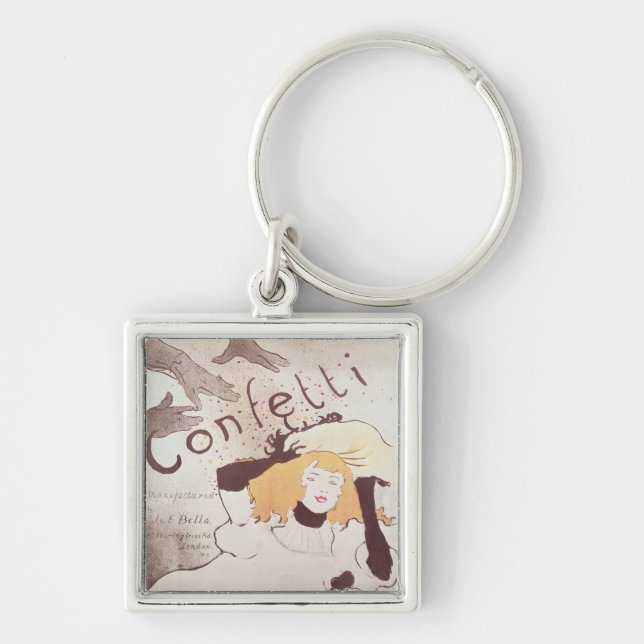 Henri de Toulouse-Lautrec | Confetti, 1893 Keychain (Front)