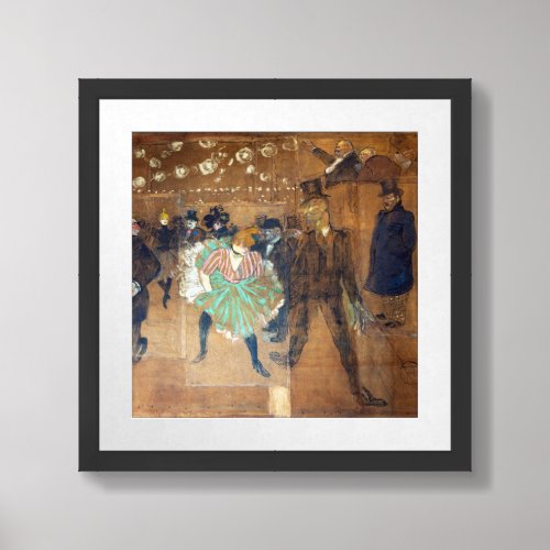 Henri de Toulouse_Lautrec _ Dance at the Rouge Framed Art