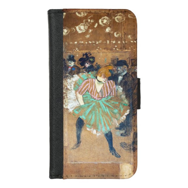 Henri de Toulouse-Lautrec - Dance at the Rouge iPhone Wallet Case (Front)