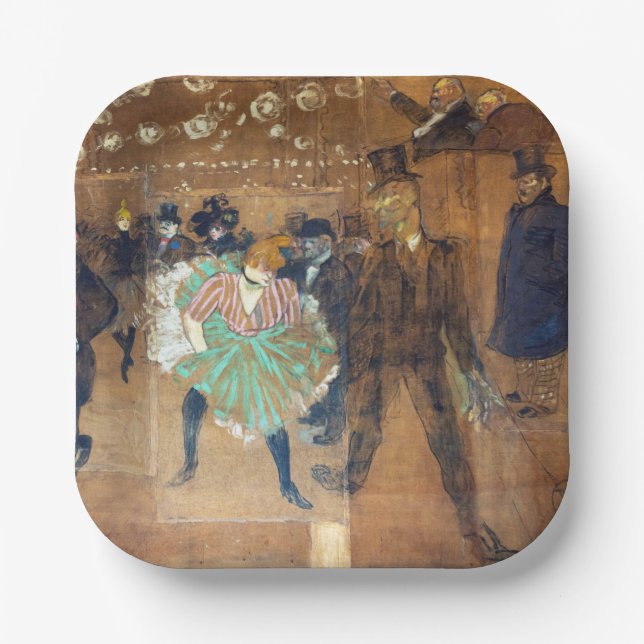 Henri de Toulouse-Lautrec - Dance at the Rouge Paper Plates (Front)