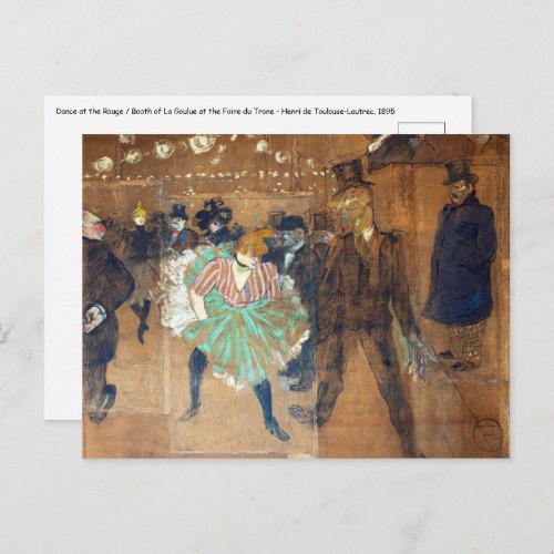Henri de Toulouse_Lautrec _ Dance at the Rouge Postcard