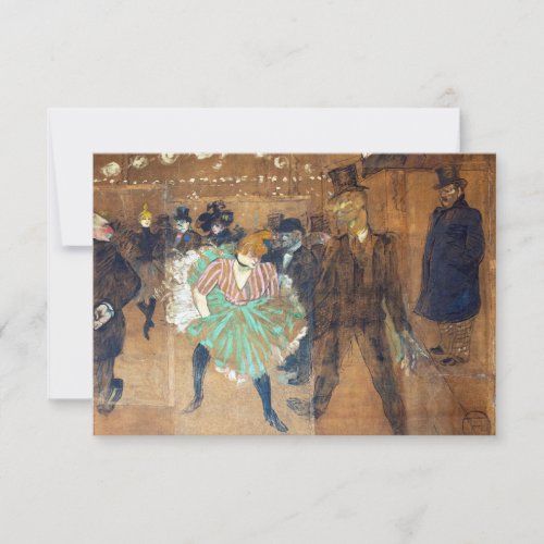 Henri de Toulouse_Lautrec _ Dance at the Rouge Thank You Card
